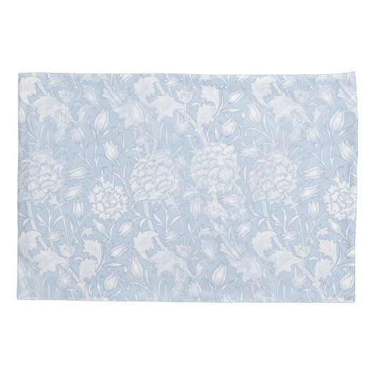 William Morris Floral Pattern in Blue Kussensloop (Achterkant)