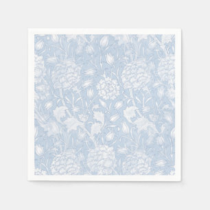 William Morris Floral Pattern in Blue Servet