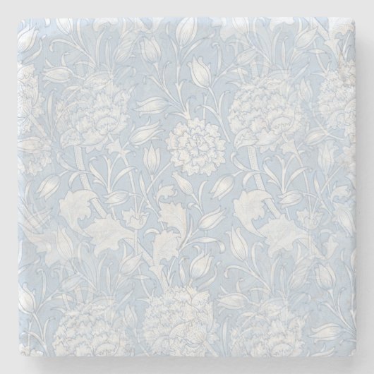 William Morris Floral Pattern in Blue Stenen Onderzetter (Voorkant)