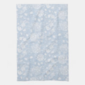 William Morris Floral Pattern in Blue Theedoek (Verticaal)