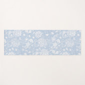 William Morris Floral Pattern in Blue Yoga Mat (Voorkant (horizontaal))