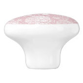 William Morris Floral Pattern in Pink Keramische Knop (Zijkant)