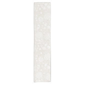 William Morris Floral Pattern in Sepia Korte Tafelloper (Voorkant)