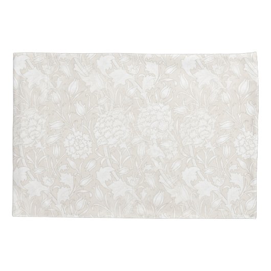 William Morris Floral Pattern in Sepia Kussensloop (Achterkant)