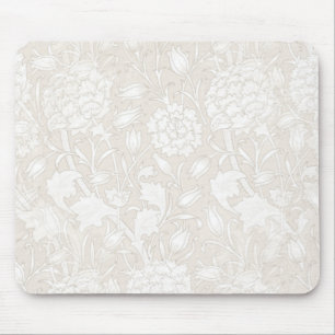 William Morris Floral Pattern in Sepia Muismat