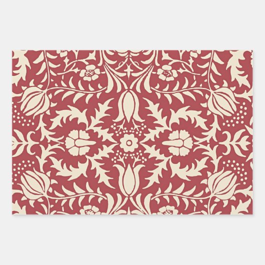 William Morris,  Floral Pattern Inpakpapier Vel (Voorkant)