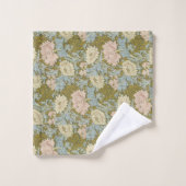 William Morris  Floral Pink Chrysanthemum Bad Handdoek (Wasdoekje)