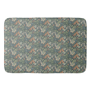 William Morris  Floral Pink Green Compton Badmat