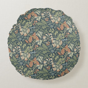 William Morris  Floral Pink Green Compton Rond Kussen
