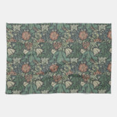 William Morris  Floral Pink Green Compton Theedoek (Horizontaal)