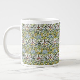 William Morris Floral Pink Green Myrtle Extra Grote Beker