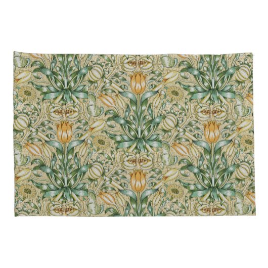 William Morris  Floral Pomegranate Kussensloop (Achterkant-Rechts)