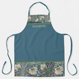 William Morris Floral Print Personalize Schort
