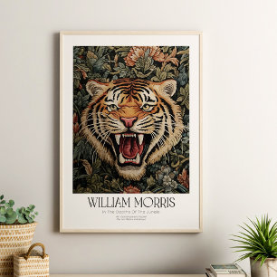William Morris  Floral Tiger Poster