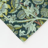  William Morris Floral Wey Pattern Fleece Deken (Hoek)