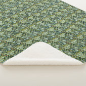  William Morris Floral Wey Pattern Sherpa Deken (3/4)