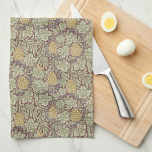William Morris Floral Yellow Green Vine Theedoek