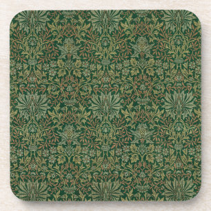 William Morris Flower Garden-Groene Bier Onderzetter