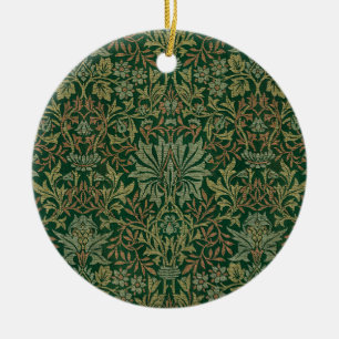 William Morris Flower Garden-Groene kleuren Keramisch Ornament