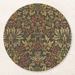 William Morris Flower Garden Tapestry Ronde Kartonnen Onderzetter