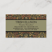 William Morris Flower Garden Tapestry Visitekaartje (Achterkant)