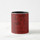 William Morris  Flowers Birds Red Mok (Midden)