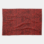 William Morris  Flowers Birds Red Theedoek (Horizontaal)