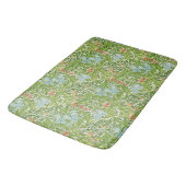 William Morris Flowers Floral Green Pink Badmat (Gekanteld)