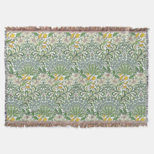William Morris Flowers Garden Wallpaper Deken (Voorkant)