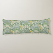 William Morris Flowers Garden Wallpaper Lichaamskussen (Achterkant)