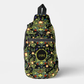 William Morris Flowers Monogram Sling Bag (Voorkant)