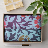 William Morris FLOWERS OVER BLUE Tissue Paper Tissuepapier (Geschenk)