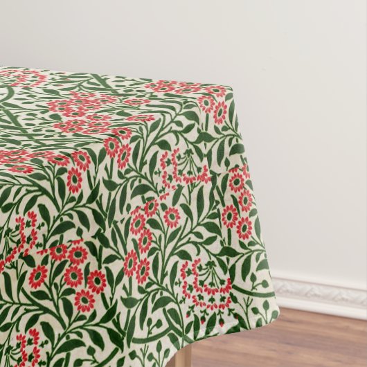 William Morris  Flowers Pink Green Tafelkleed (Voorbeeld)