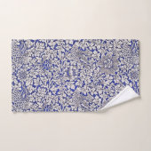 William Morris Flowers Vogels Blauw Wit Bad Handdoek (Handdoek)