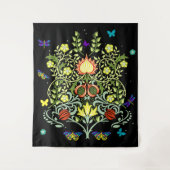 William Morris Flowers Wandkleed (Voorkant)