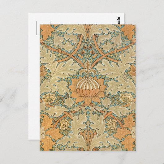 William Morris - Foliage & Floral Pattern Briefkaart (Voorkant / Achterkant)