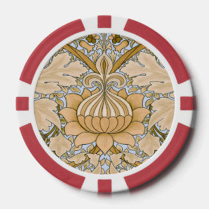 William Morris -  Foliage & Floral Pattern Poker Chips