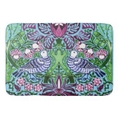 William Morris Folk Art Birds Bloemen Eikels Badmat (Voorkant)