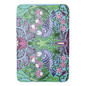 William Morris Folk Art Birds Bloemen Eikels Badmat (Voorkant Verticaal)