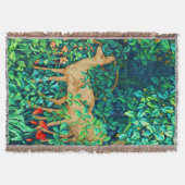 William Morris Forest Deer Tapestry Print Deken (Voorkant)