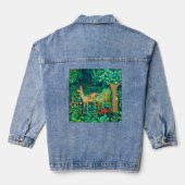 William Morris Forest Deer Tapestry Print Denim Jacket (Achterkant)