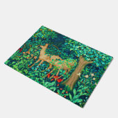 William Morris Forest Deer Tapestry Print Deurmat (Schuin)