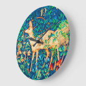William Morris Forest Deer Tapestry Print Grote Klok (Hoek)