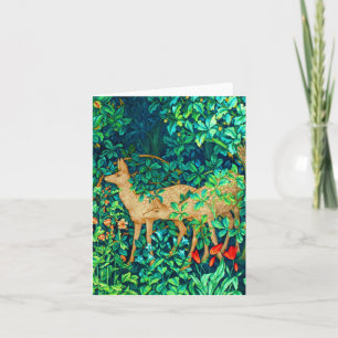William Morris Forest Deer Tapestry Print Kaart