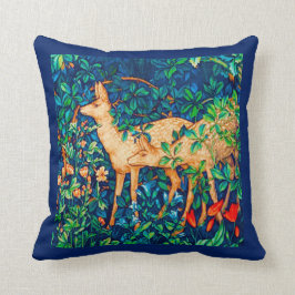 William Morris Forest Deer Tapestry Print Kussen