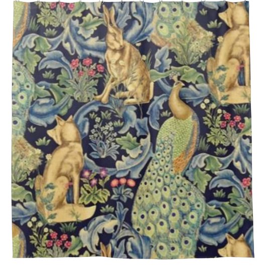 William Morris Forest Douchegordijn (Voorkant)