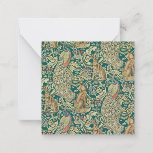 William Morris Forest Flat Note Card Notitiekaartje (Voorkant)