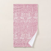 William Morris Forest Rabbit Bird Foliage Pink Bad Handdoek (Handdoek)