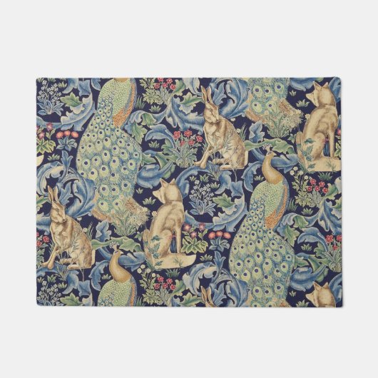 William Morris Forest Rabbit Deurmat (Voorkant)