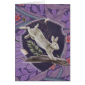 William Morris Forest Rabbit Floral Art (Devant)